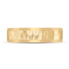 Thumbnail Image 2 of Men's Hammered Wedding Band 14K Yellow Gold 6mm