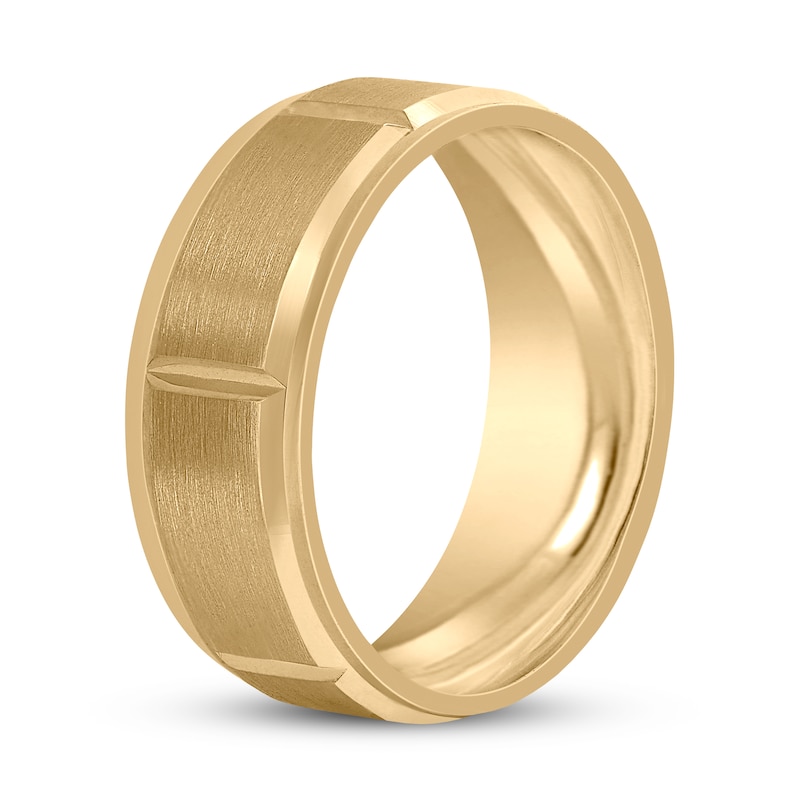 Main Image 2 of Men's Wedding Band 14K Yellow Gold 8mm