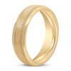 Thumbnail Image 2 of Men's Beveled Wedding Band 14K Yellow Gold 6mm