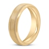 Thumbnail Image 1 of Men's Beveled Wedding Band 14K Yellow Gold 6mm