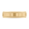 Thumbnail Image 3 of Men's Beveled Wedding Band 14K Yellow Gold 6mm