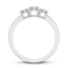 Thumbnail Image 1 of Diamond 3-Stone Promise Ring 1/4 ct tw Round 10K White Gold