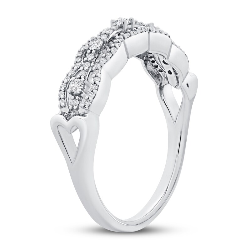 Diamond Ring 1/4 ct tw Round 10K White Gold