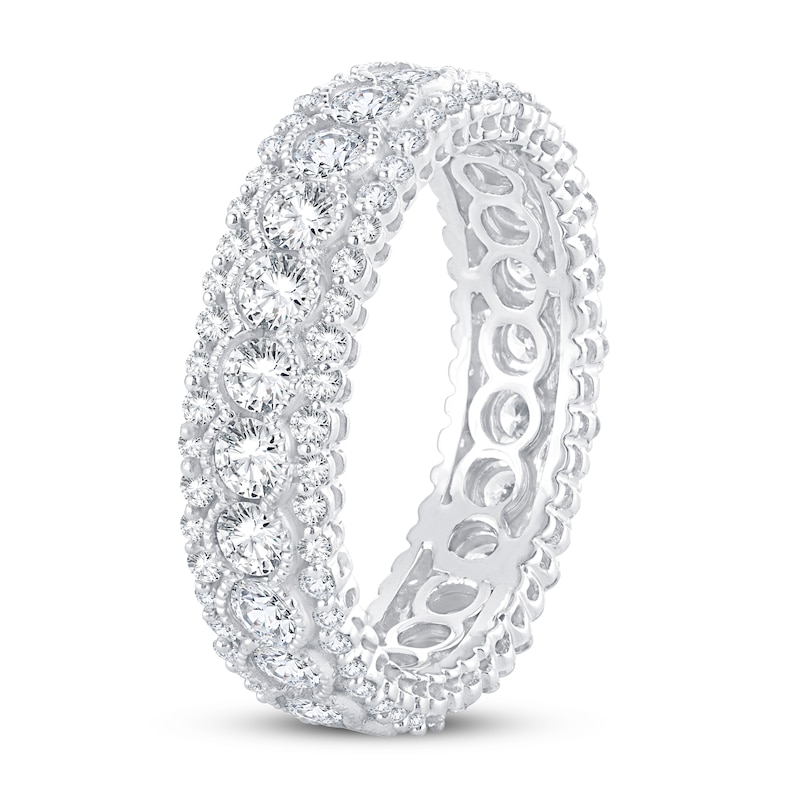 Diamond Eternity Band 2 ct tw Round 14K White Gold