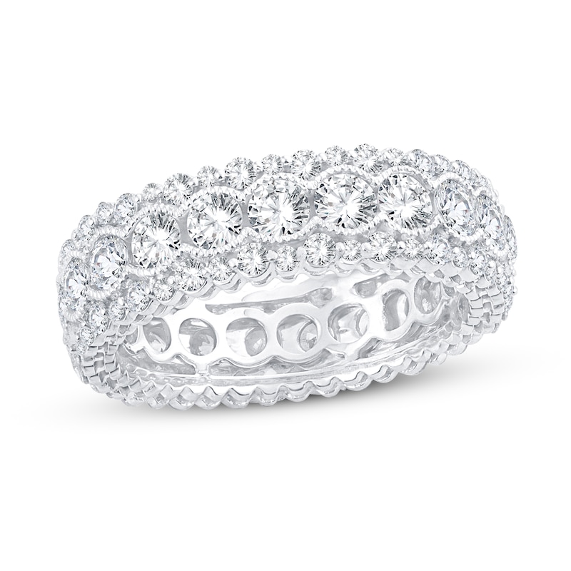 Main Image 1 of Diamond Eternity Band 3 ct tw Round 14K White Gold
