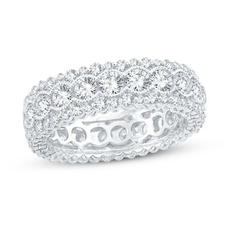 Diamond Eternity Band 3 ct tw Round 14K White Gold