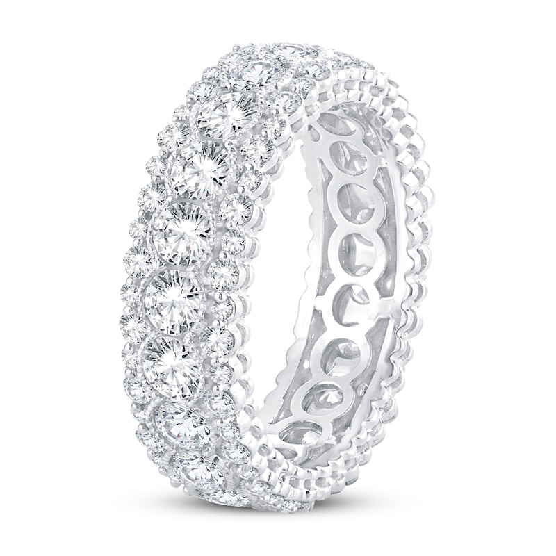 Diamond Eternity Band 3 ct tw Round 14K White Gold