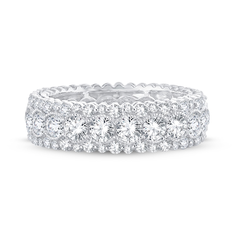 Main Image 3 of Diamond Eternity Band 3 ct tw Round 14K White Gold