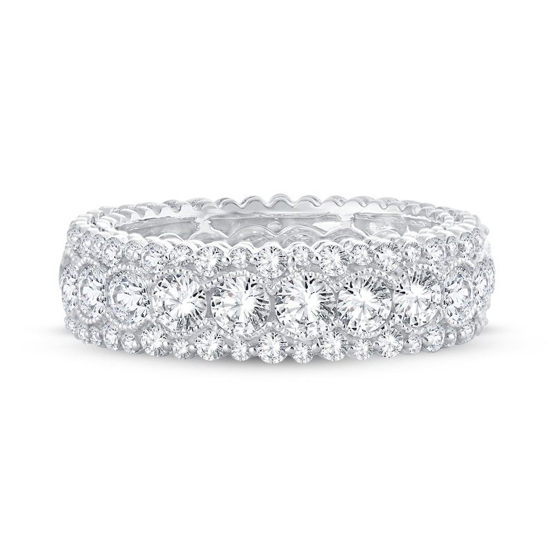 Diamond Eternity Band 3 ct tw Round 14K White Gold