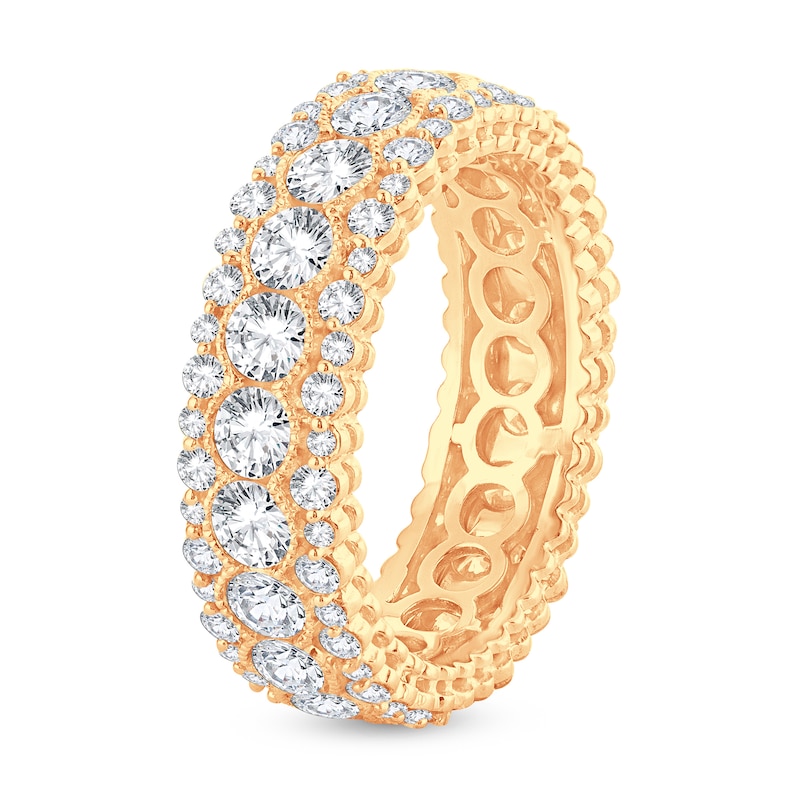 Diamond Eternity Band 3 ct tw Round 14K Yellow Gold