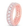 Thumbnail Image 2 of Diamond Eternity Band 3 ct tw Round 14K Rose Gold