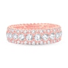 Thumbnail Image 3 of Diamond Eternity Band 3 ct tw Round 14K Rose Gold