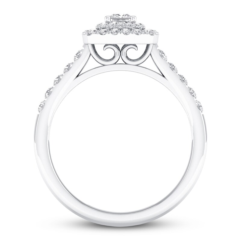 Diamond Promise Ring 1/2 ct tw 10K White Gold