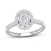 Thumbnail Image 1 of Diamond Promise Ring 1/2 ct tw Oval/Round 10K White Gold