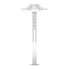 Thumbnail Image 4 of Diamond Promise Ring 1/2 ct tw Oval/Round 10K White Gold