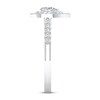 Thumbnail Image 4 of Diamond Promise Ring 1/2 ct tw Pear/Round 10K White Gold