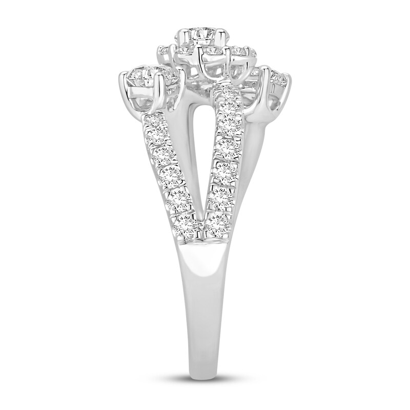 Diamond Ring 1-1/4 ct tw Round 18K White Gold