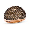 Thumbnail Image 1 of Le Vian Chocolate Diamond Ring 1 5/8 ct tw Round 14K Strawberry Gold
