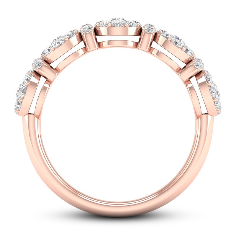 Diamond Anniversary Ring 3/4 ct tw 10K Rose Gold