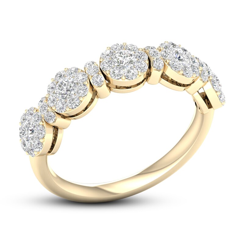 Diamond Anniversary Ring 3/4 ct tw 10K Yellow Gold