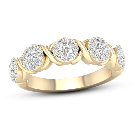 Diamond Anniversary Ring 3/4 ct tw 14K Yellow Gold Jared