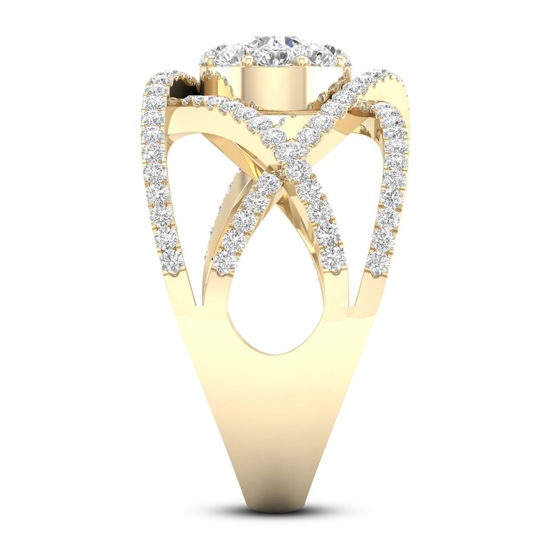 Diamond Ring 1 ct tw Round 14K Yellow Gold