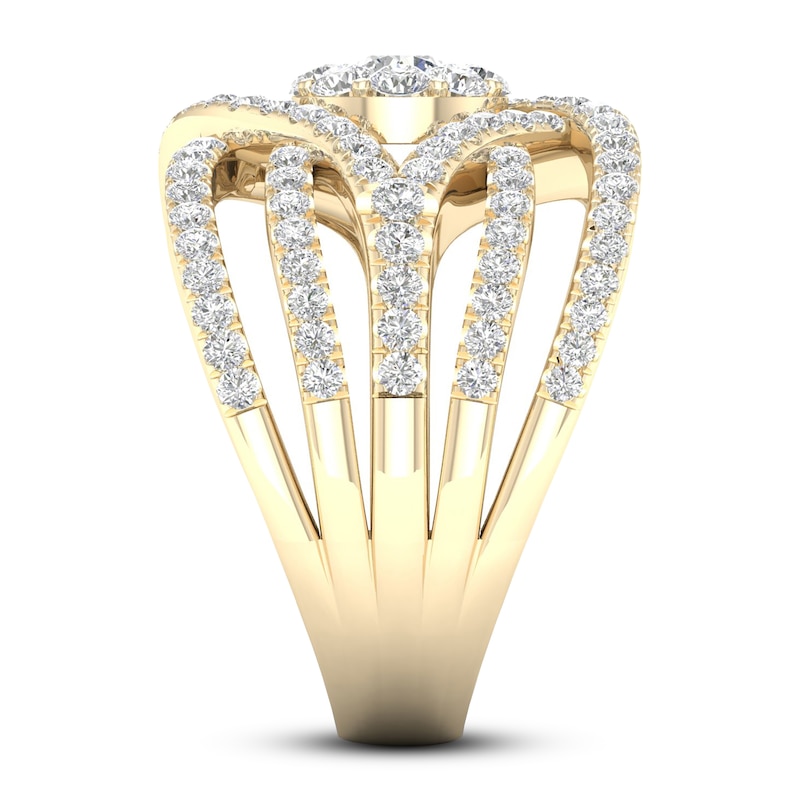 Main Image 3 of Diamond Ring 1 1/2ct tw Round 14K Yellow Gold