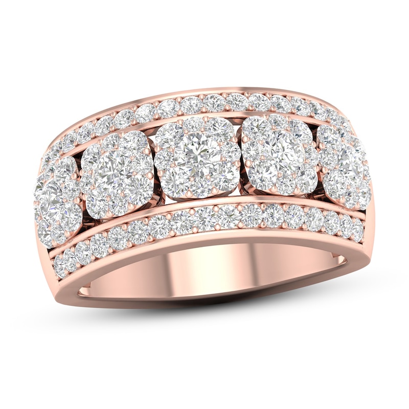Main Image 1 of Diamond Anniversary Ring 1-1/2 ct tw 14K Rose Gold