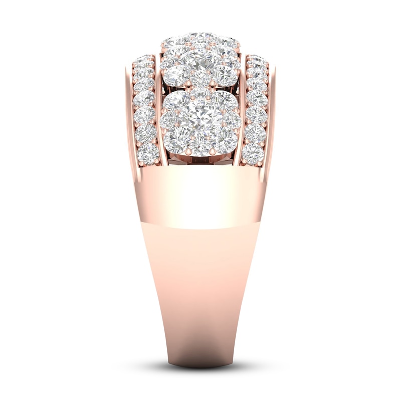 Diamond Anniversary Ring 1-1/2 ct tw 14K Rose Gold