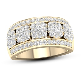 Diamond Anniversary Ring 1-1/2 ct tw 14K Yellow Gold