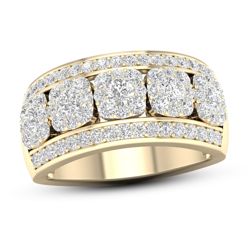 Diamond Anniversary Ring 1-1/2 ct tw 14K Yellow Gold