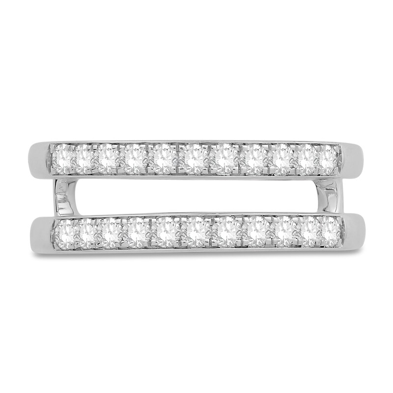 Main Image 2 of Diamond Enhancer Ring 1/2 ct tw Round-cut 14K White Gold