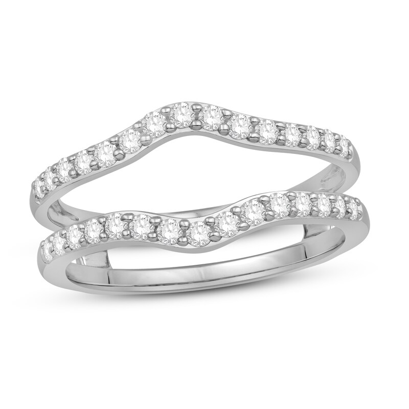 Diamond Enhancer Ring 1/2 ct tw Round 14K White Gold