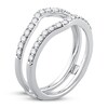 Diamond Enhancer Ring 1/2 ct tw Round 14K White Gold