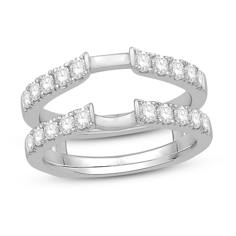 Diamond Enhancer Ring 1 ct tw Round 14K White Gold