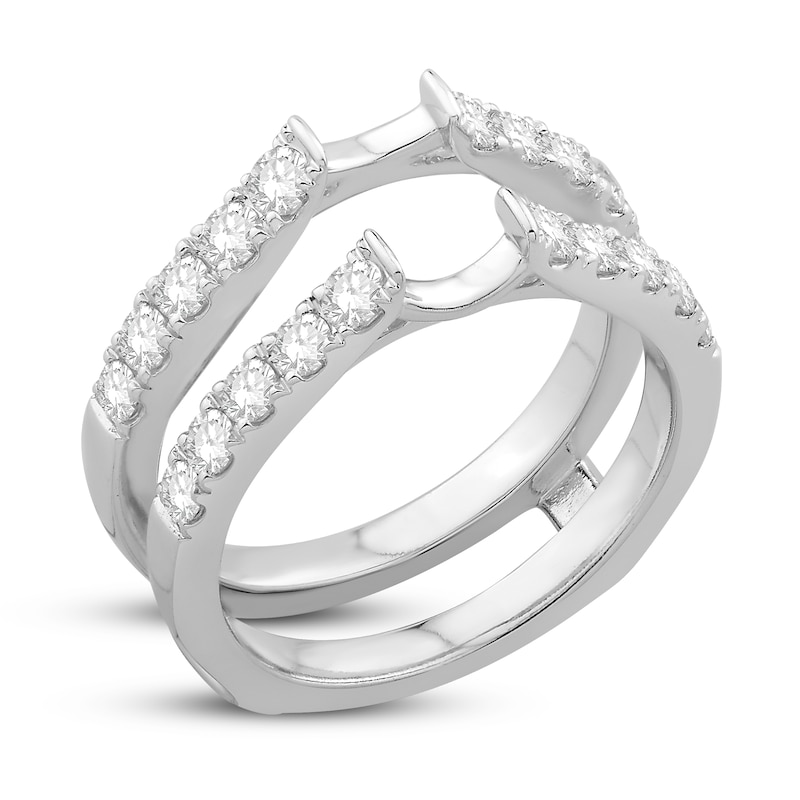 Diamond Enhancer Ring 1 ct tw Round 14K White Gold