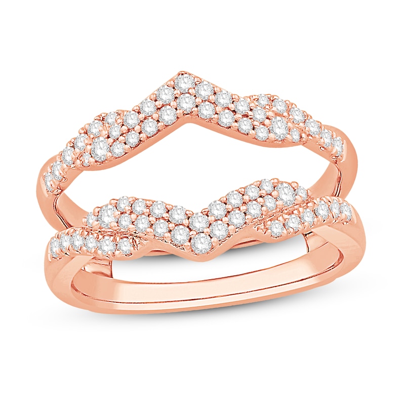 Main Image 1 of Diamond Enhancer Ring 1/2 ct tw Round 14K Rose Gold