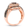Le Vian Crème Brûlée Diamond Ring 1 5/8 ct tw Round 14K Strawberry Gold