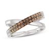 Thumbnail Image 1 of Le Vian Chocolate Ombré Ring 1/2 ct tw Round 14K Vanilla Gold