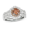 Le Vian Chocolate Diamond Ring 1 7/8 ct tw Round Platinum