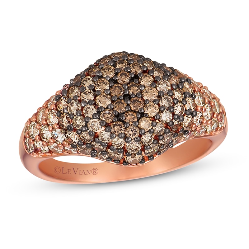 Main Image 1 of Le Vian Chocolate Diamond Ring 1-3/4 ct tw 14K Strawberry Gold