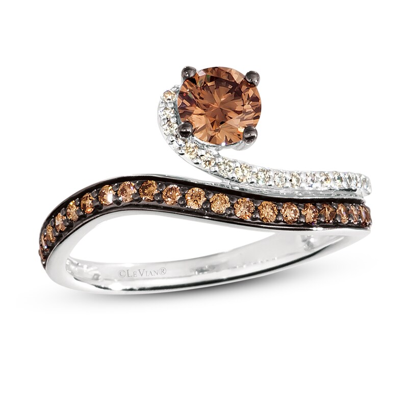 Le Vian Chocolate Diamond Ring 3/4 ct tw 14K Vanilla Gold