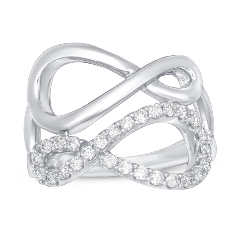 Main Image 1 of Diamond Ring 3/8 ct tw Round 10K White Gold