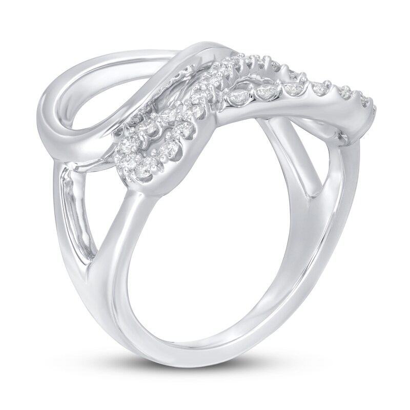 Main Image 2 of Diamond Ring 3/8 ct tw Round 10K White Gold