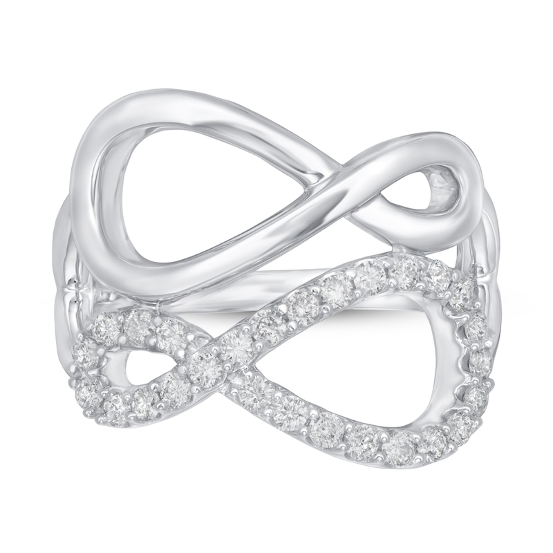 Main Image 3 of Diamond Ring 3/8 ct tw Round 10K White Gold