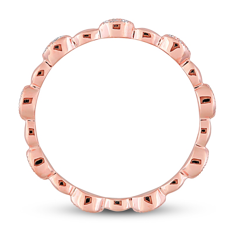 Main Image 2 of Diamond Ring 1/10 ct tw Round 10K Rose Gold