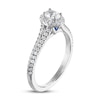 Thumbnail Image 1 of Vera Wang WISH Diamond Engagement Ring 5/8 ct tw Oval/Round 14K White Gold