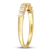 Thumbnail Image 2 of Diamond Ring 1/4 ct tw Baguette/Round 10K Yellow Gold