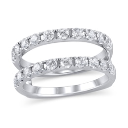 Hearts Desire Diamond Insert Ring 1 ct tw ideal-cut 18K White Gold