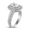 Vera Wang WISH Diamond Engagement Ring 2 1/4 ct tw Emerald-cut 14K White Gold